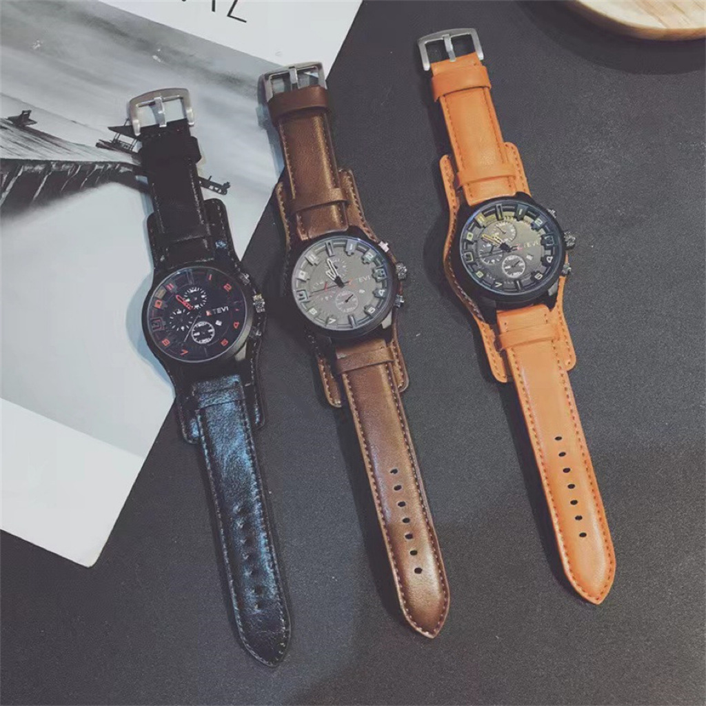 Retro Luxury Men Quartz Watch  - مراجعة Leather Watch Band Men وسعره