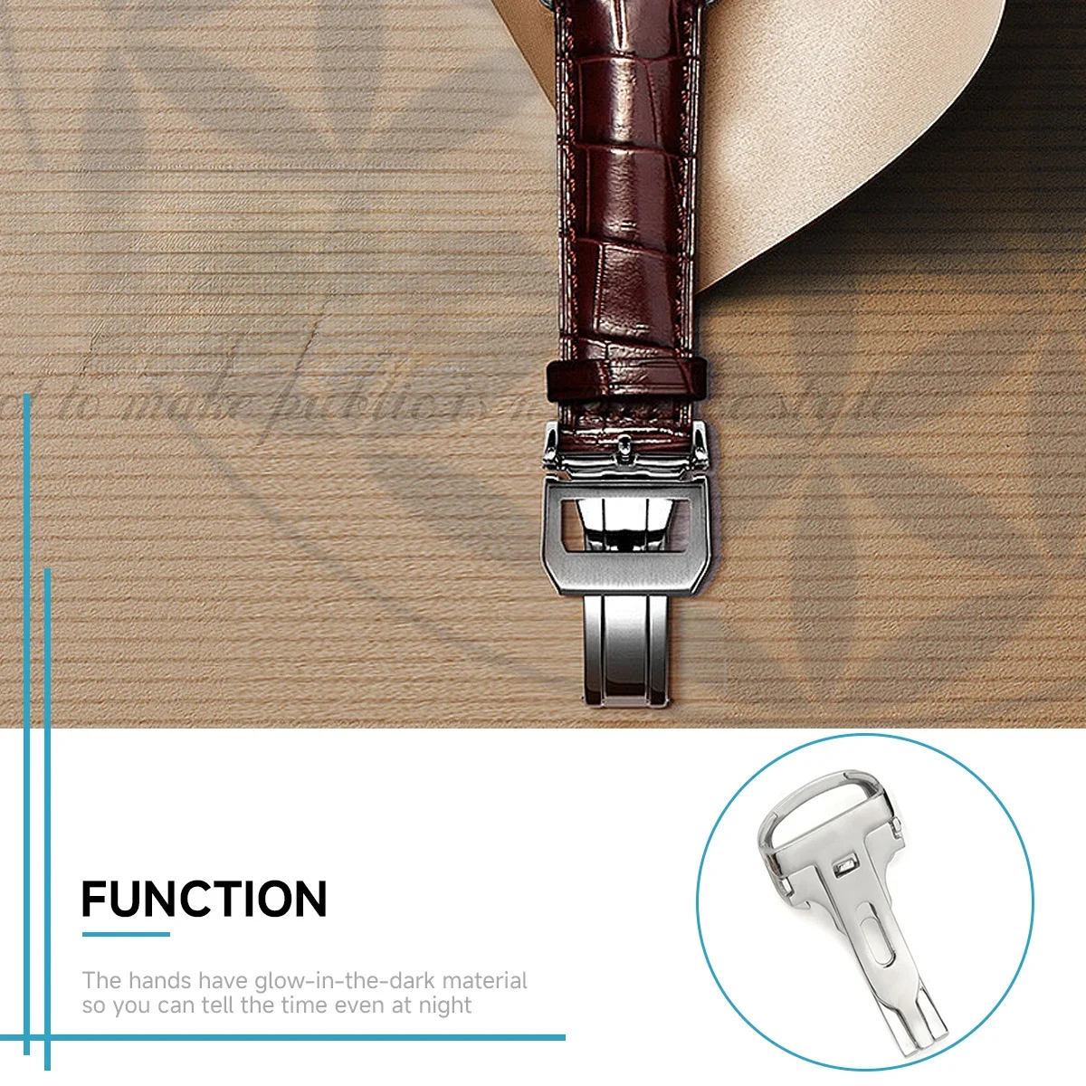 hot Watch Buckle Stainless Ste - مراجعة Butterfly Clasp Deployant وسعره