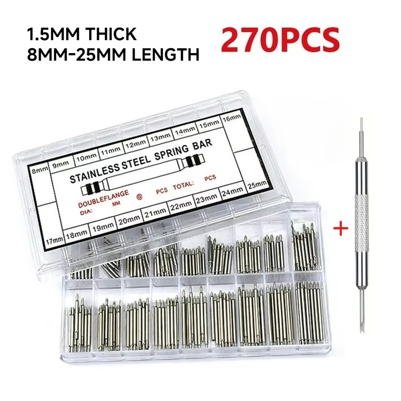 270pcs Stainless Steel Spring  - مراجعة Spring Bar Tool Set وسعره