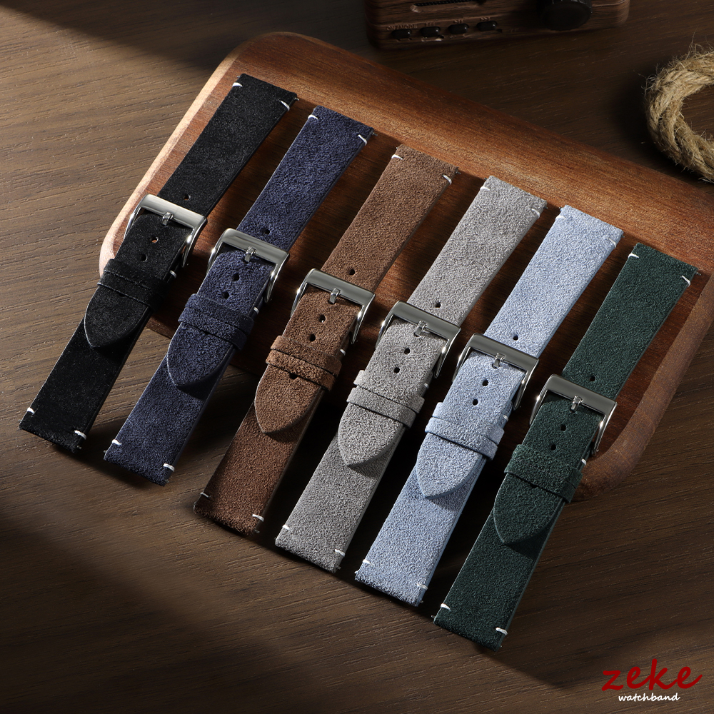 20mm 22mm Wristband Quick Rele - مراجعة Suede Strap Watch وسعره