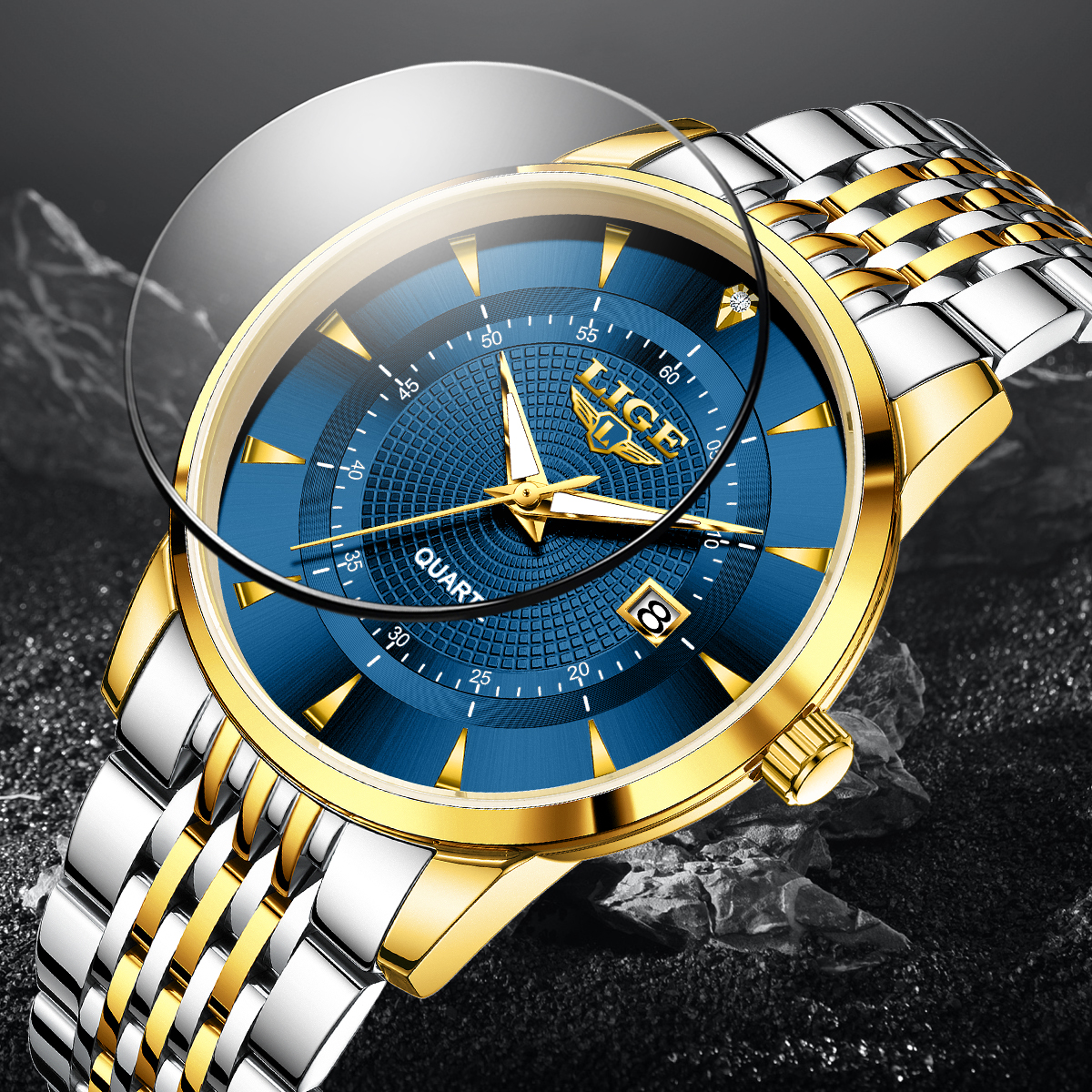 LIGE New 2026 Luxury Man Watch - مراجعة Stainless Bracelet Diver وسعره