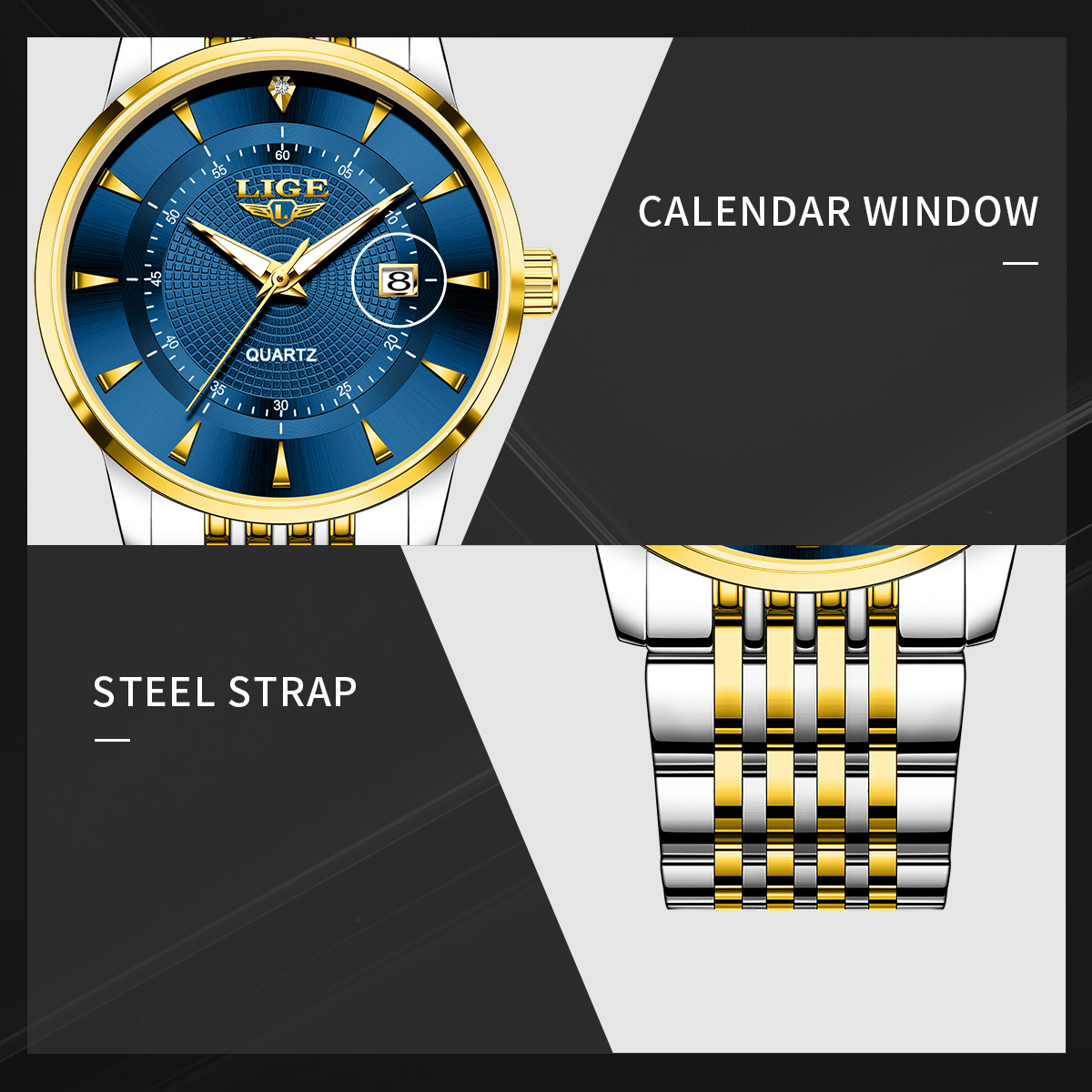 LIGE New 2026 Luxury Man Watch - مراجعة Stainless Bracelet Diver وسعره