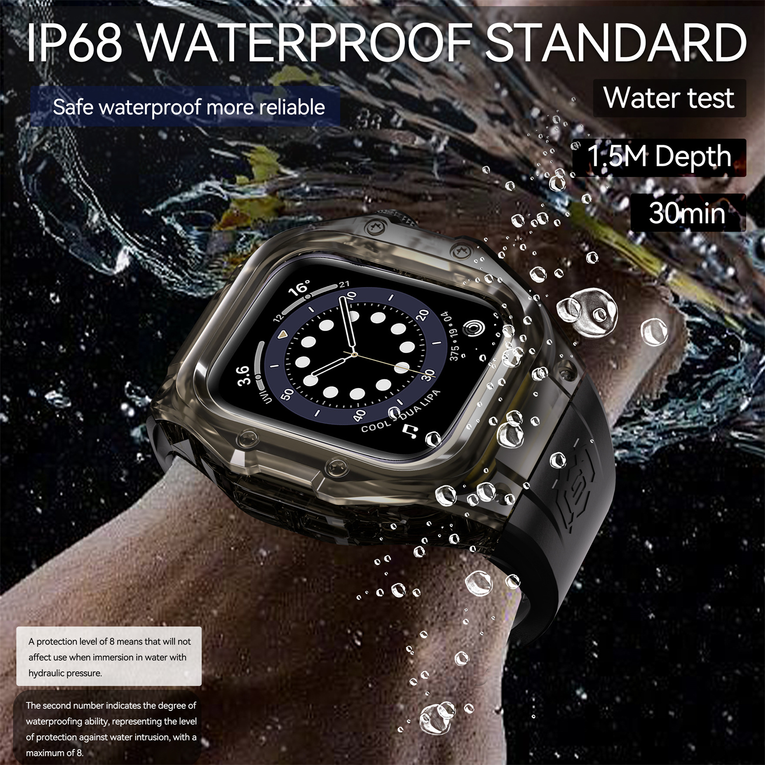 ShellBox IP68 Waterproof Sport - مراجعة Rubber Strap Diver وسعره