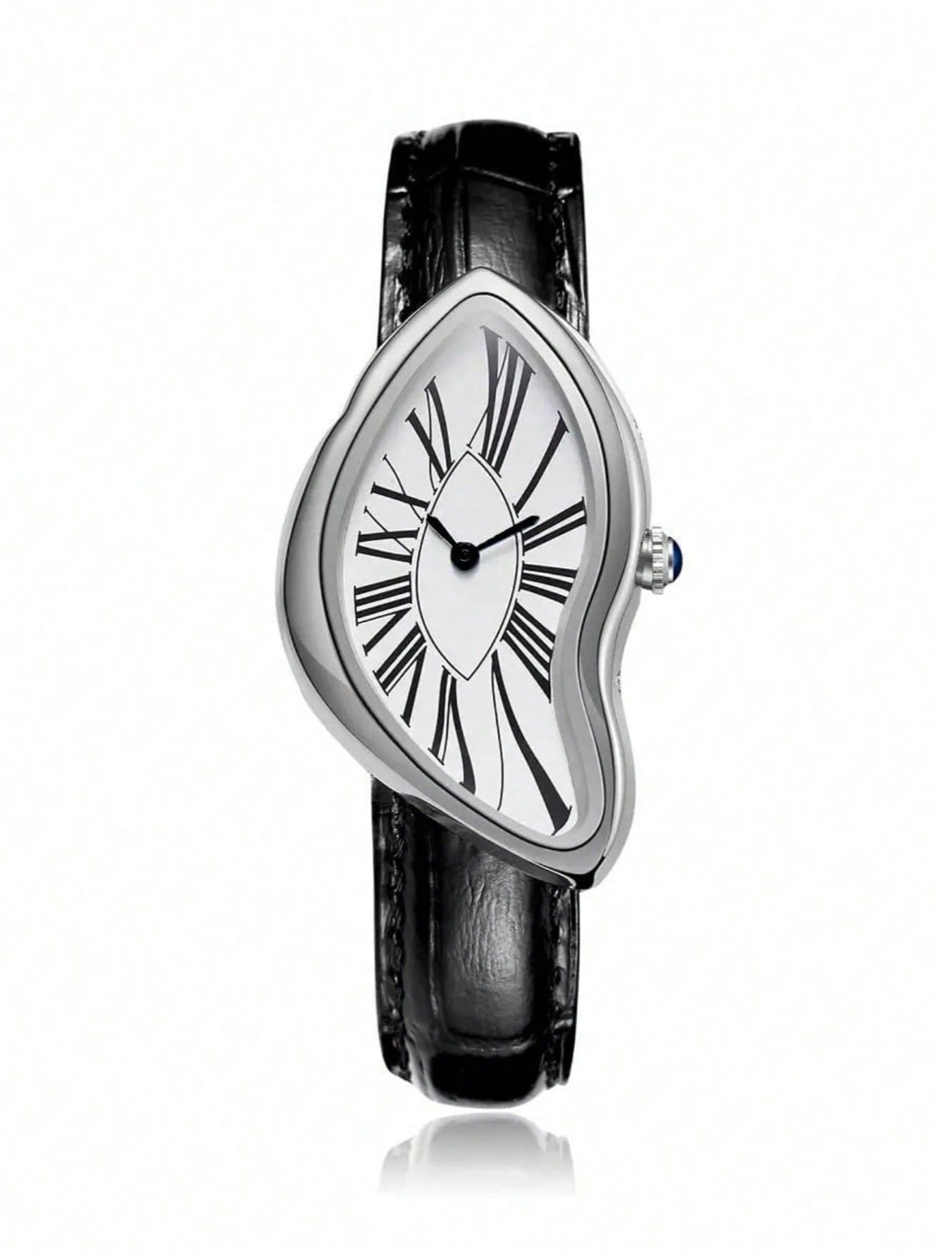 Creative Melt Luxury Watch for - مراجعة Leather Watch Band Men وسعره