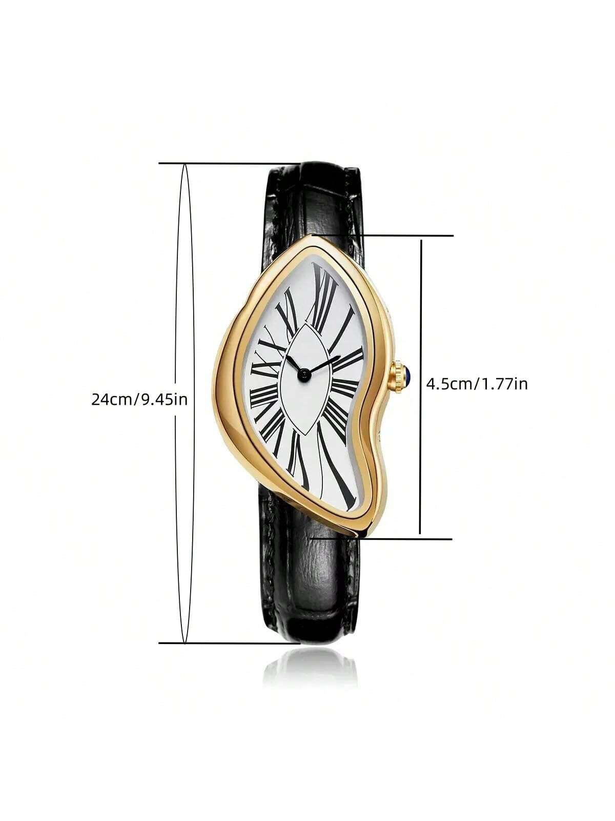 Creative Melt Luxury Watch for - مراجعة Leather Watch Band Men وسعره