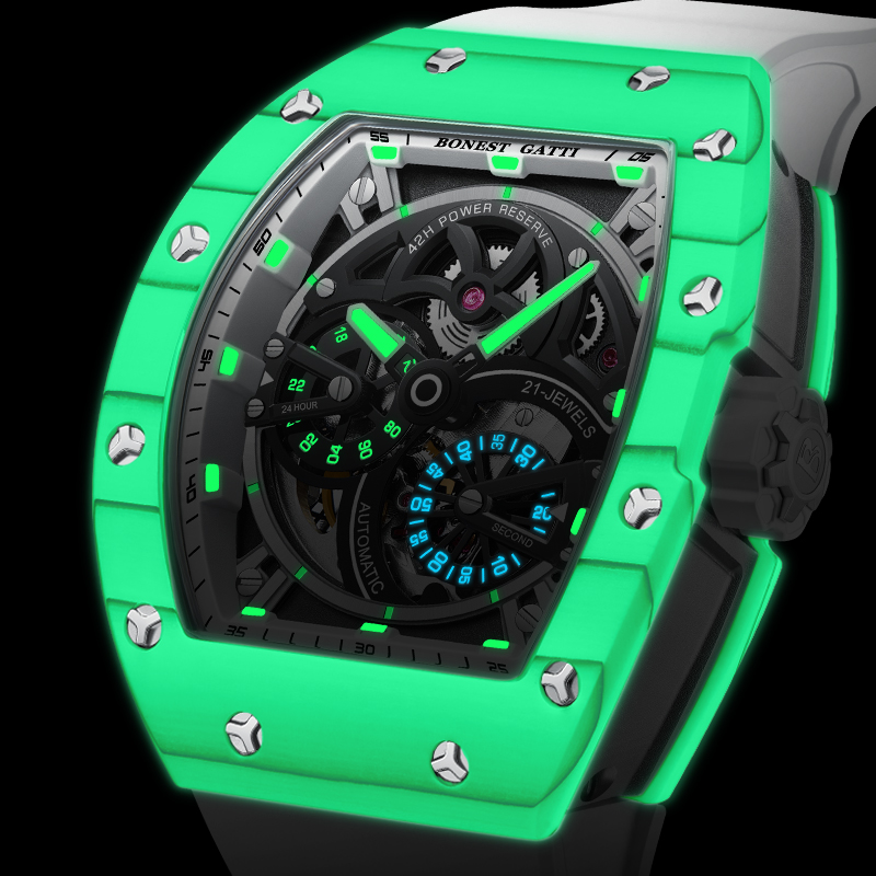 BONEST GATTI Men's Mechanical  - مراجعة Rubber Strap Diver وسعره
