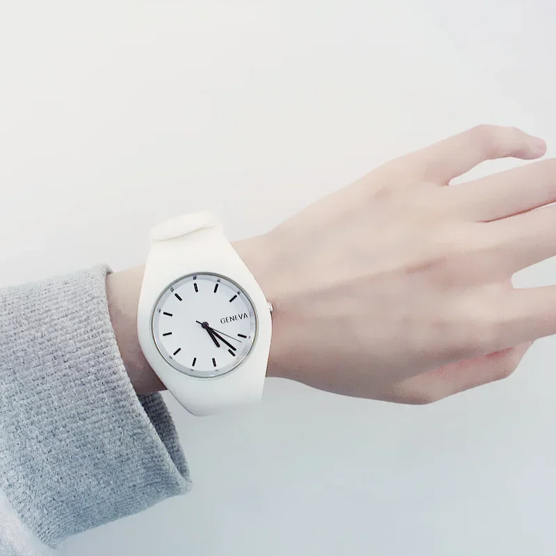 Men watch Women Cream Color Ul - مراجعة Silicone Band Women وسعره