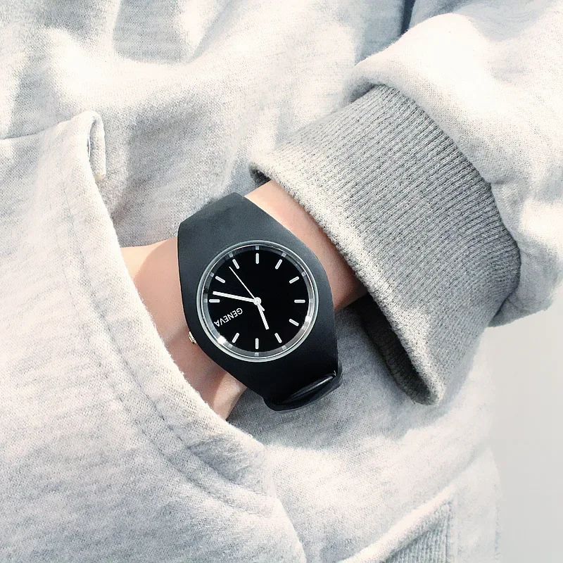Men watch Women Cream Color Ul - مراجعة Silicone Band Women وسعره