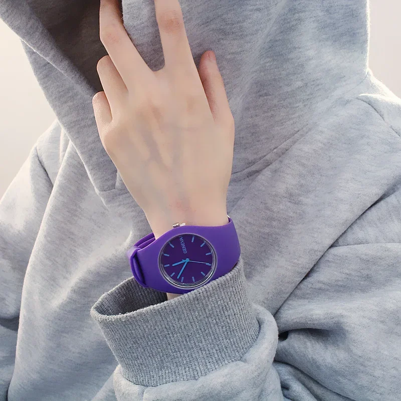 Men watch Women Cream Color Ul - مراجعة Silicone Band Women وسعره