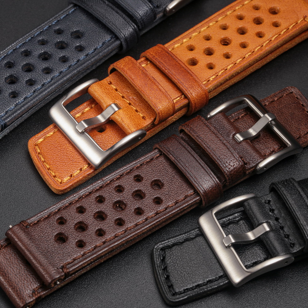 Hemsut Genuine Leather Watch B - مراجعة Leather Strap Quick Release وسعره