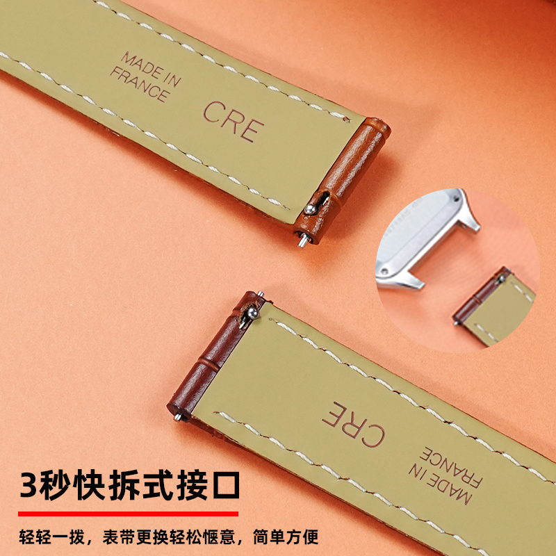 15mm 17mm 18mm 20mm Genuine Le - مراجعة Leather Strap Quick Release وسعره