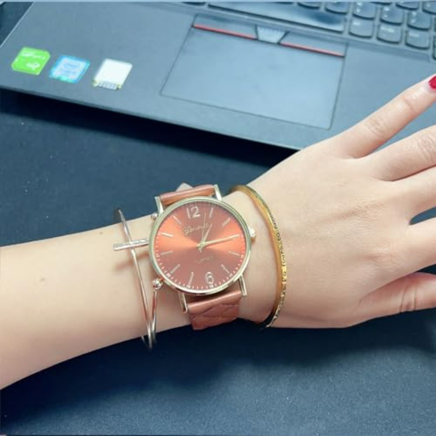10 Pack Women Men Unisex Plati - مراجعة Leather Watch Band Men وسعره