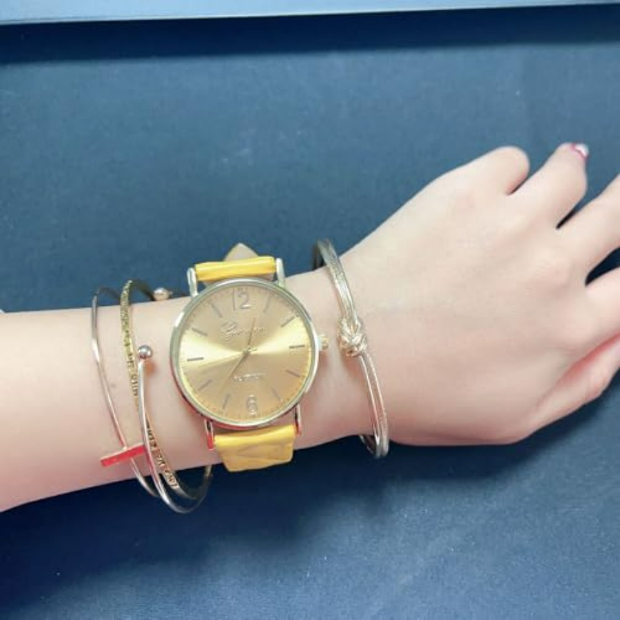 10 Pack Women Men Unisex Plati - مراجعة Leather Watch Band Men وسعره