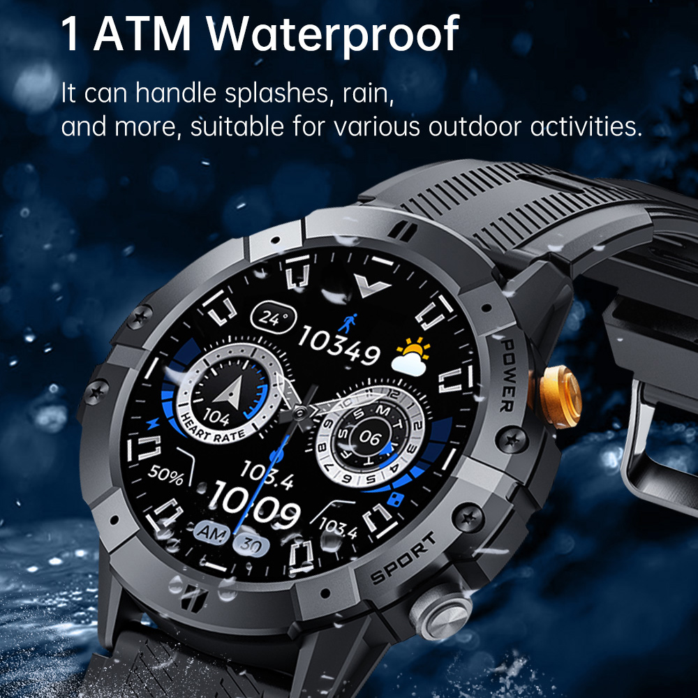 Outdoor Military Smart Watch B - مراجعة Rubber Strap Diver وسعره