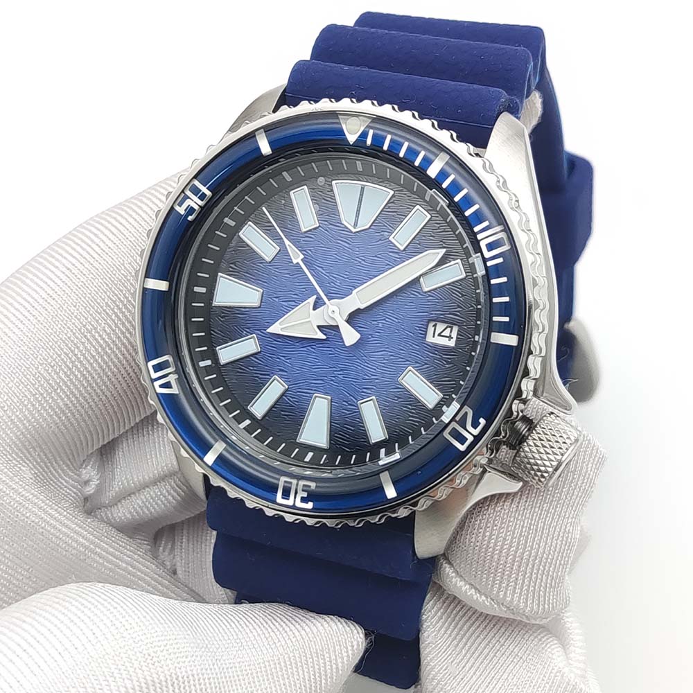 Business 41MM NH36 Automatic M - مراجعة Rubber Strap Diver وسعره