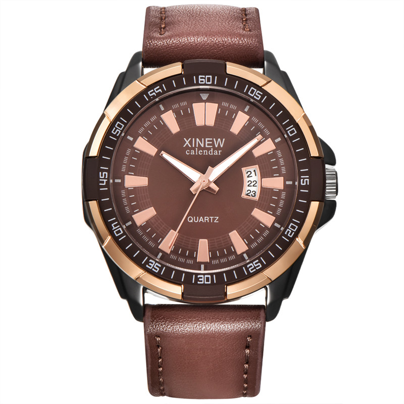 Men XINEW Brand Watches Studen - مراجعة Leather Watch Band Men وسعره