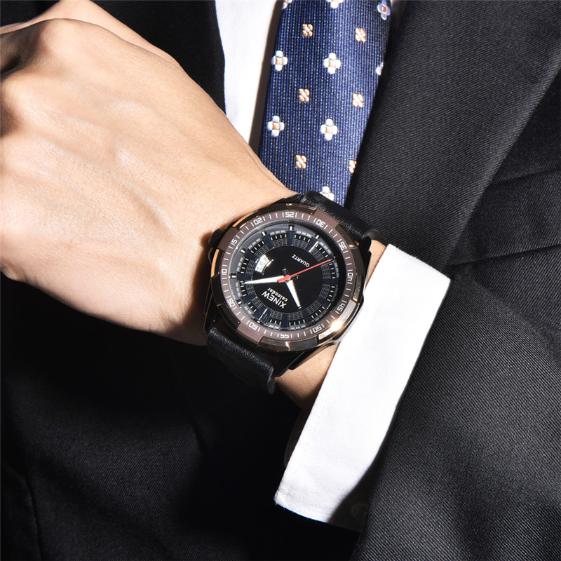 Men XINEW Brand Watches Studen - مراجعة Leather Watch Band Men وسعره