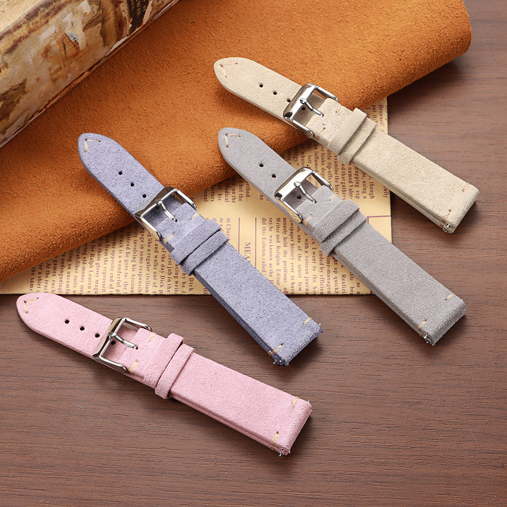 14 16 18 19 20 21 22mm Quick R - مراجعة Suede Strap Watch وسعره