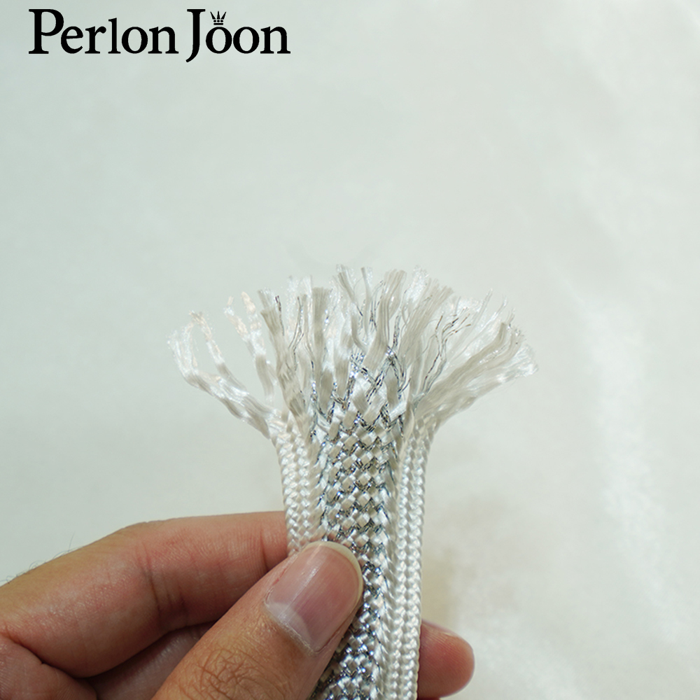 10yards/lot  gold thread polye - مراجعة Perlon Strap Woven وسعره