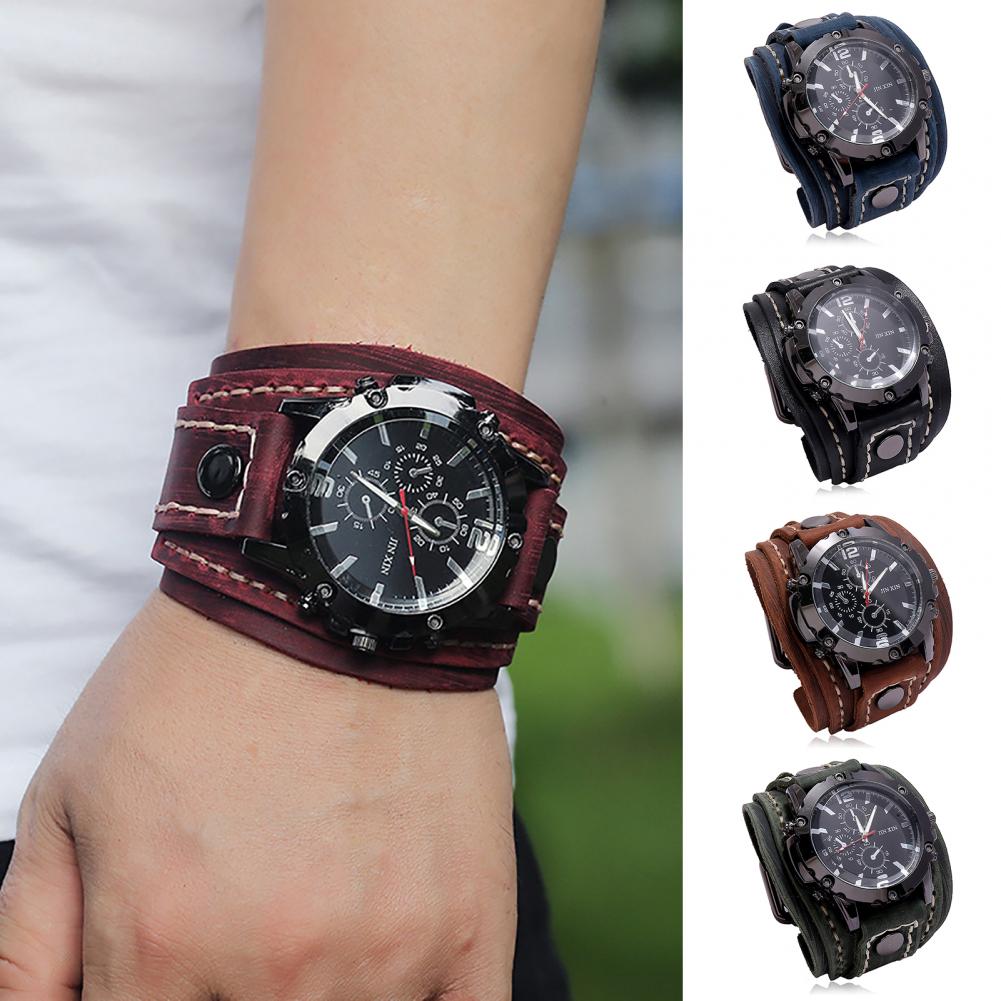 Retro Mens Quartz Watch Round  - مراجعة Leather Watch Band Men وسعره