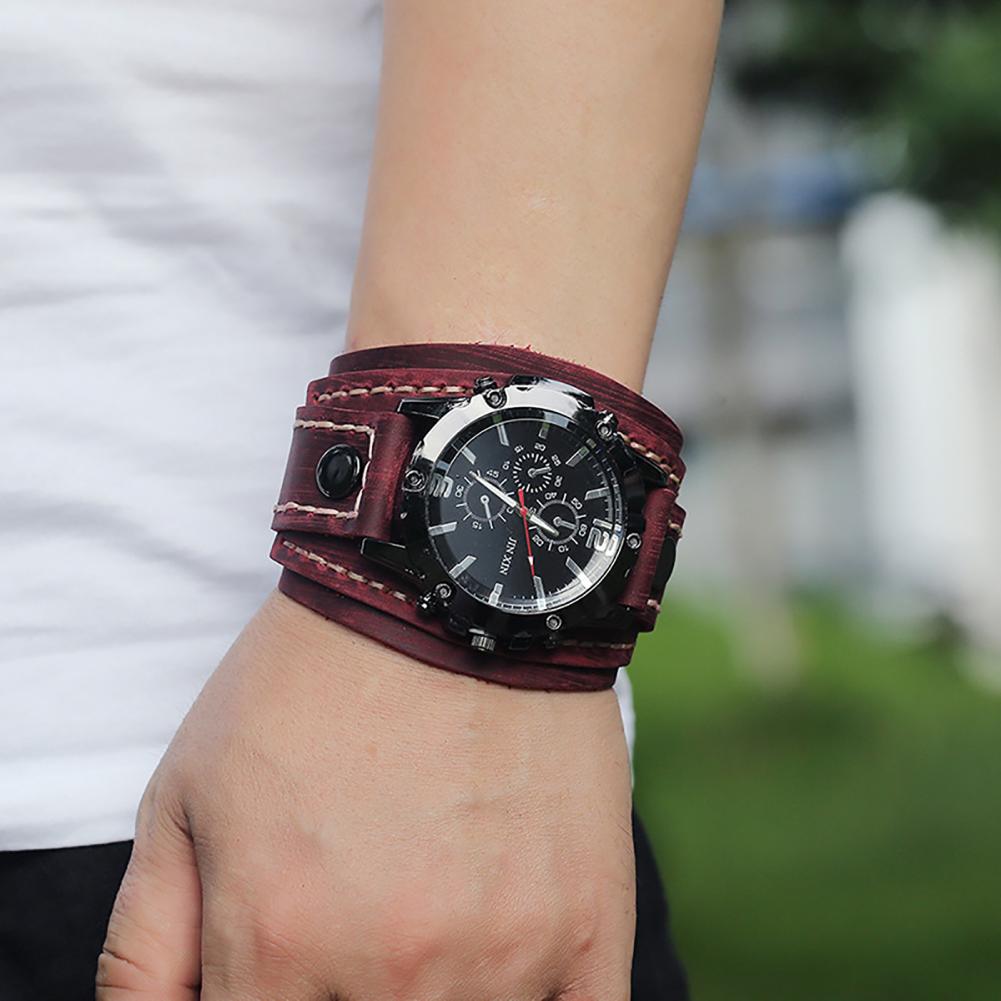 Retro Mens Quartz Watch Round  - مراجعة Leather Watch Band Men وسعره