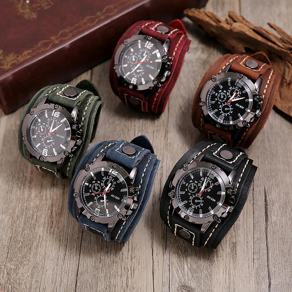 Retro Mens Quartz Watch Round  - مراجعة Leather Watch Band Men وسعره
