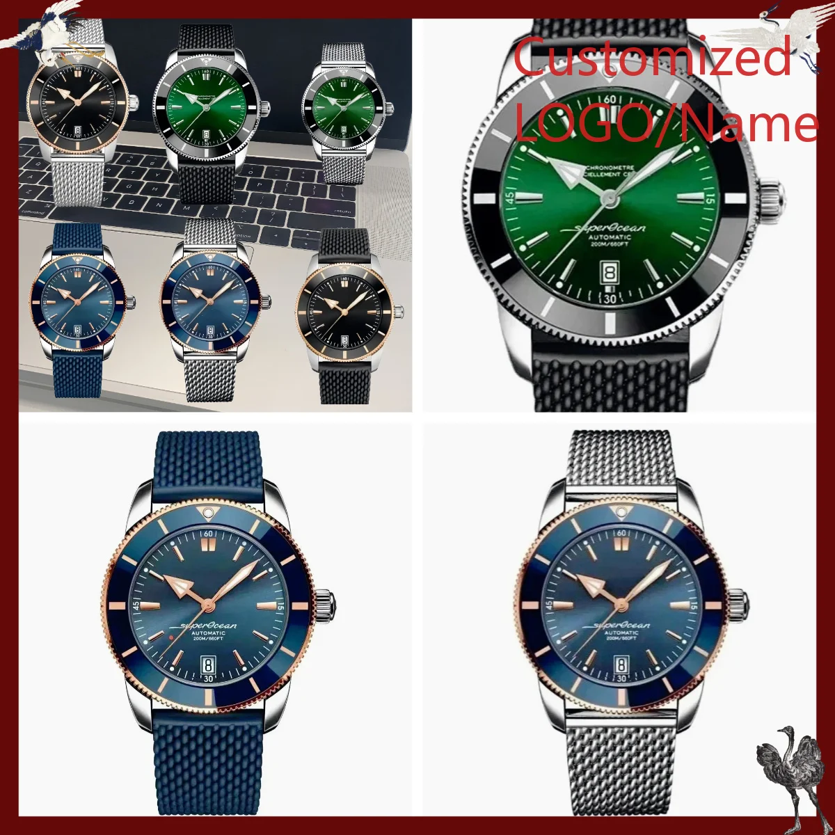 A1212 Store Customized Watches - مراجعة Stainless Bracelet Diver وسعره