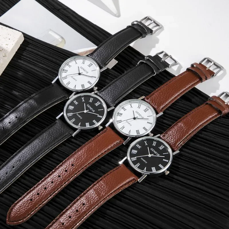 Famous Brand Men Quartz Watch  - مراجعة Leather Watch Band Men وسعره