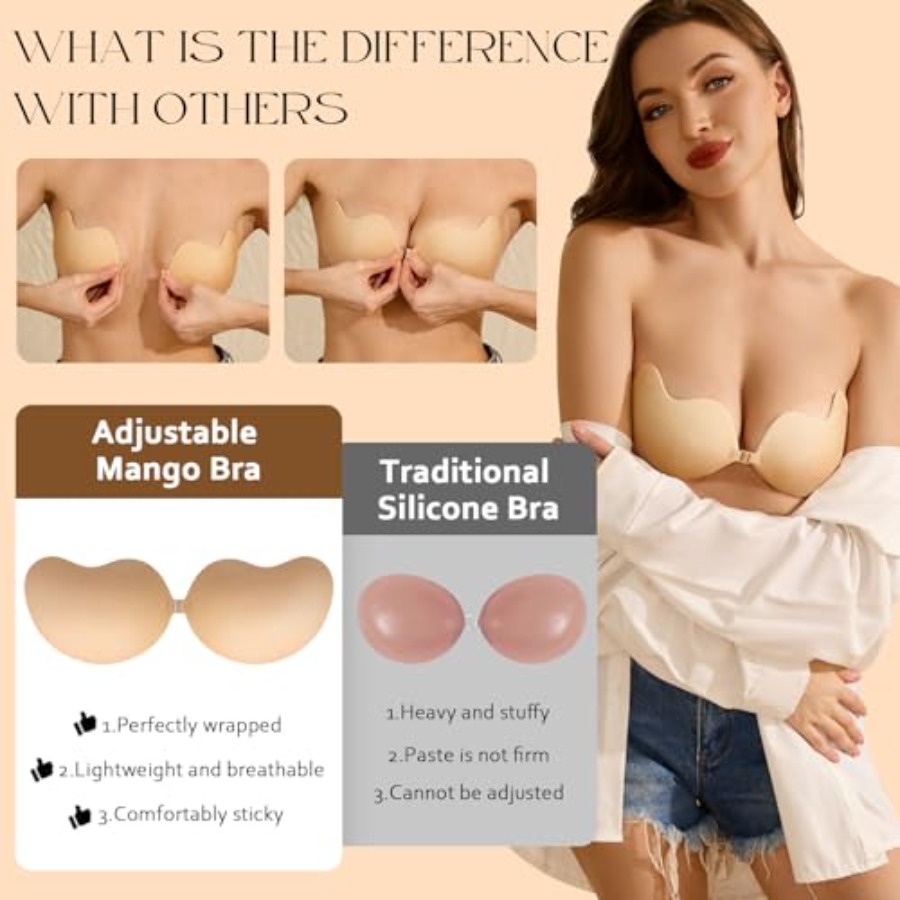 EIDOS Strapless Backless Stick - مراجعة Silicone Band Women وسعره