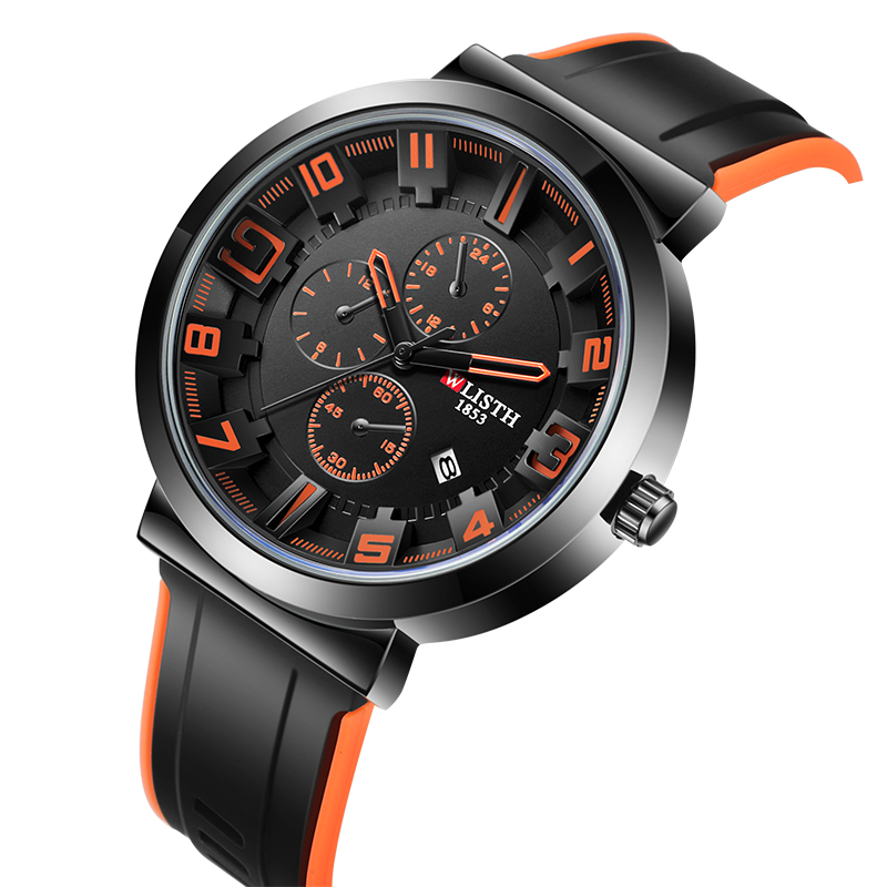 WLISTH Retro Men's Watches Spo - مراجعة Leather Watch Band Men وسعره