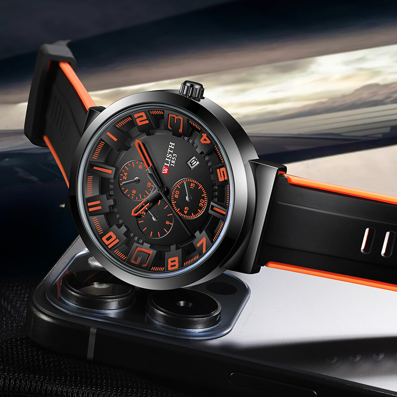 WLISTH Retro Men's Watches Spo - مراجعة Leather Watch Band Men وسعره