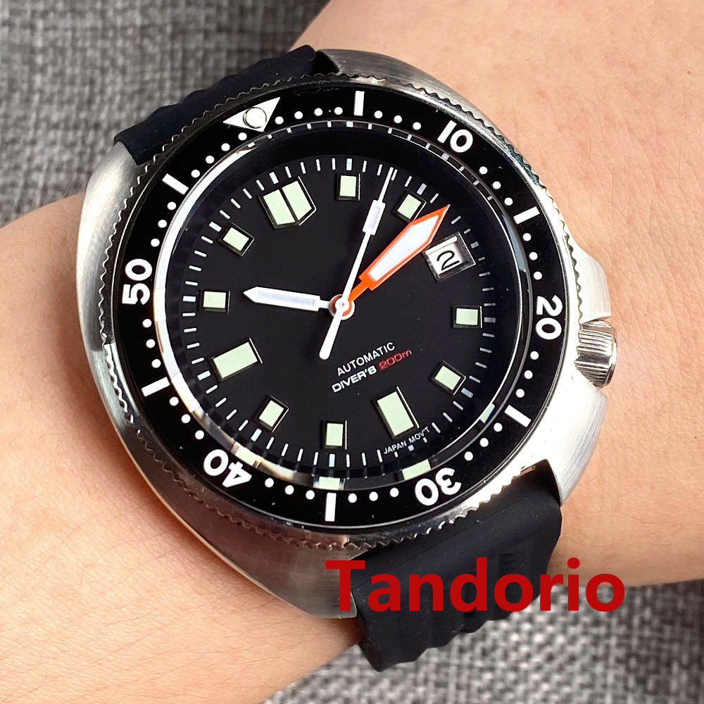 Tandorio 44mm Japan NH35/PT500 - مراجعة Rubber Strap Diver وسعره