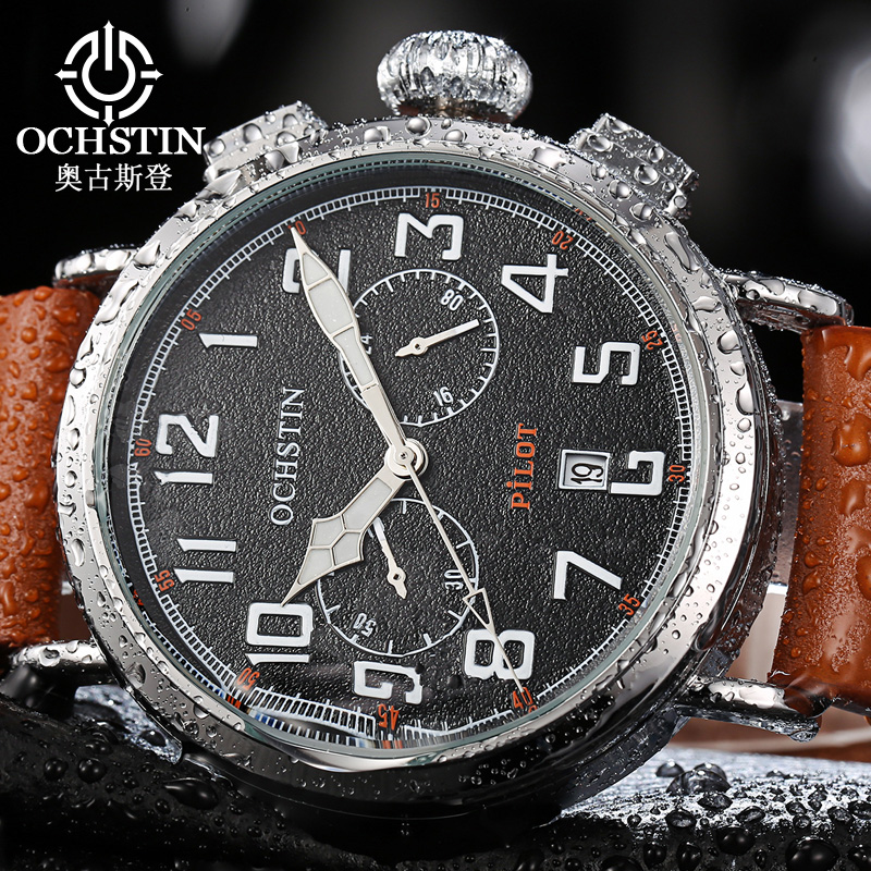 OCHSTIN Genuine Leather Strap  - مراجعة Leather Watch Band Men وسعره