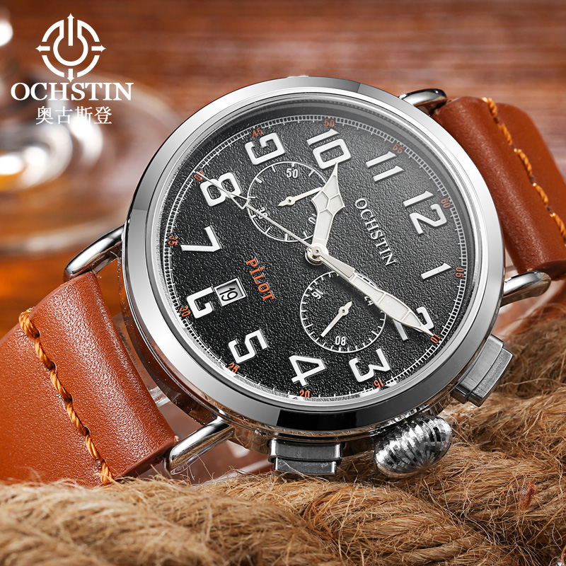 OCHSTIN Genuine Leather Strap  - مراجعة Leather Watch Band Men وسعره